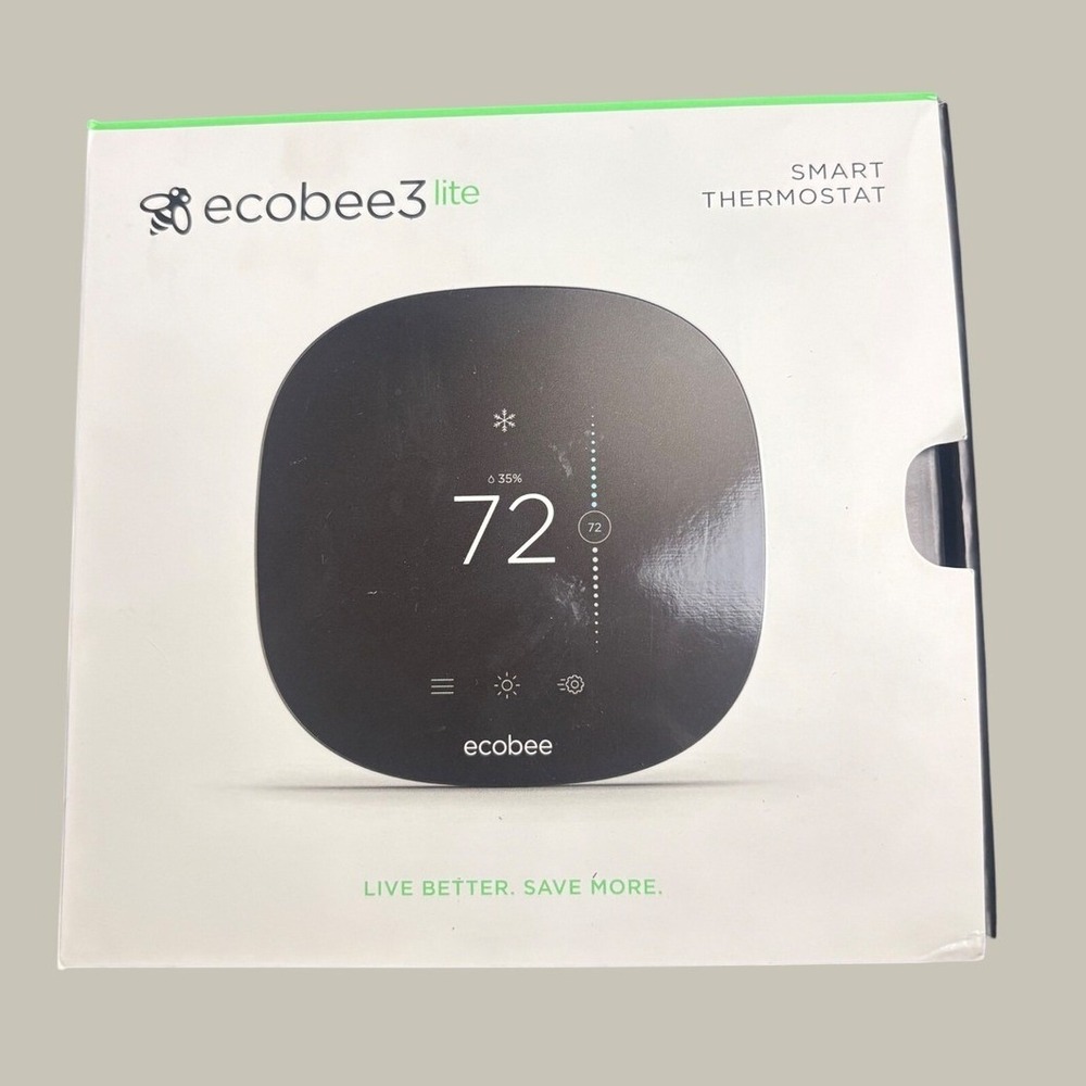 ecobee3 lite Smart Thermostat EB-STATE3LT-02 Black Wi-Fi Programmable Apple Home